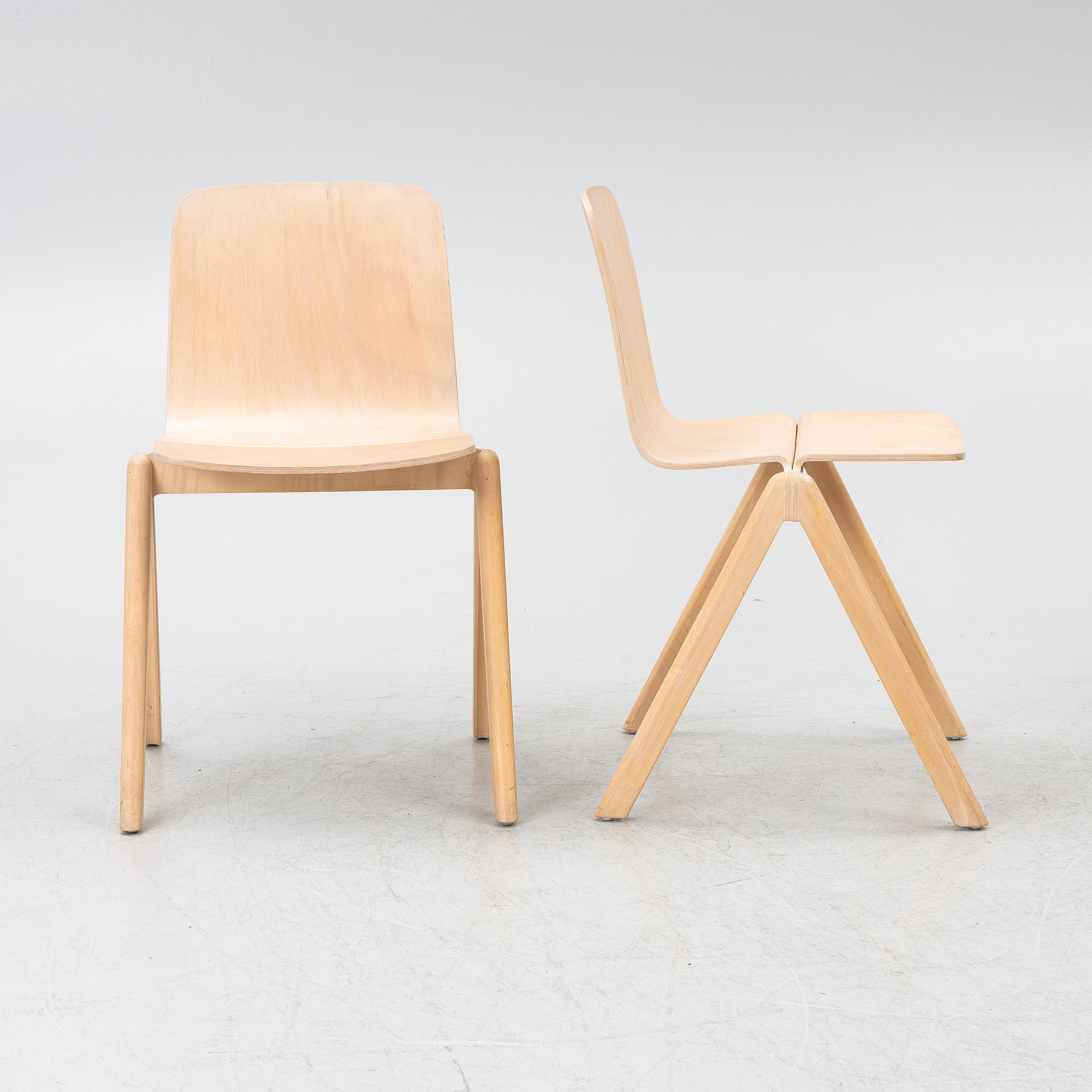 Ronan & Erwan Bouroullec, chairs, 4 pcs, "Copenhague", HAY, Denmark.