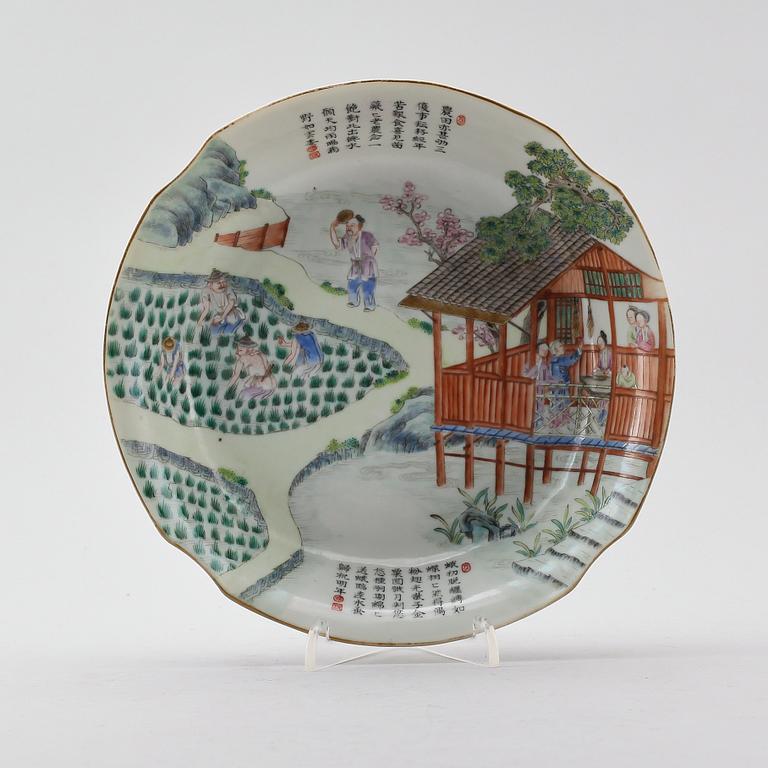 SKÅLFAT, porslin, Kina, 1800-tal.