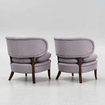 Otto Schulz, a pair of easy chairs, 'Schulz', Jio Möbler.