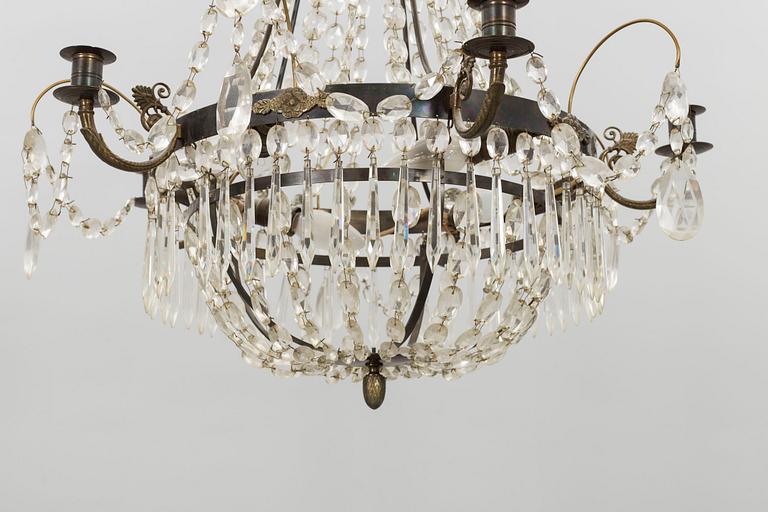 A 20th century Empirte style chandelier.