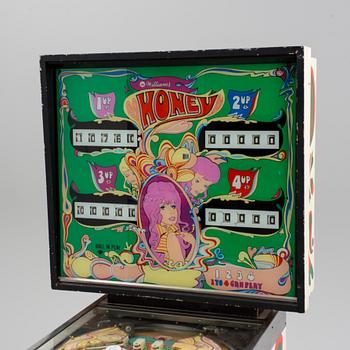 a "Honey" pinball-game by Williams USA, 1970's.