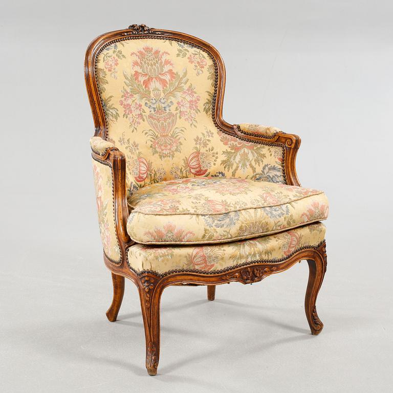 A rococo style armchair, second half of the 19th century.