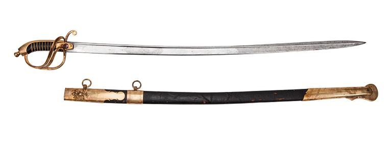 A ST. ANNE'S NAVAL SWORD.