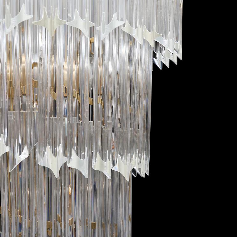 TAKKRONA, Venini, Murano, Italien, 1900-talets andra hälft. Höjd ca 107 cm.