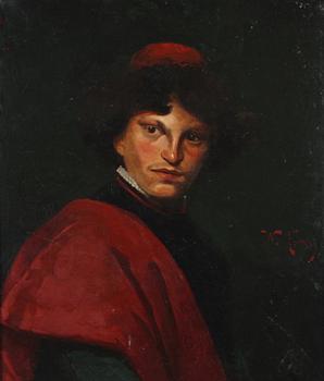 FERON, WILLIAM, olja på duk, sign. 1800-tal.