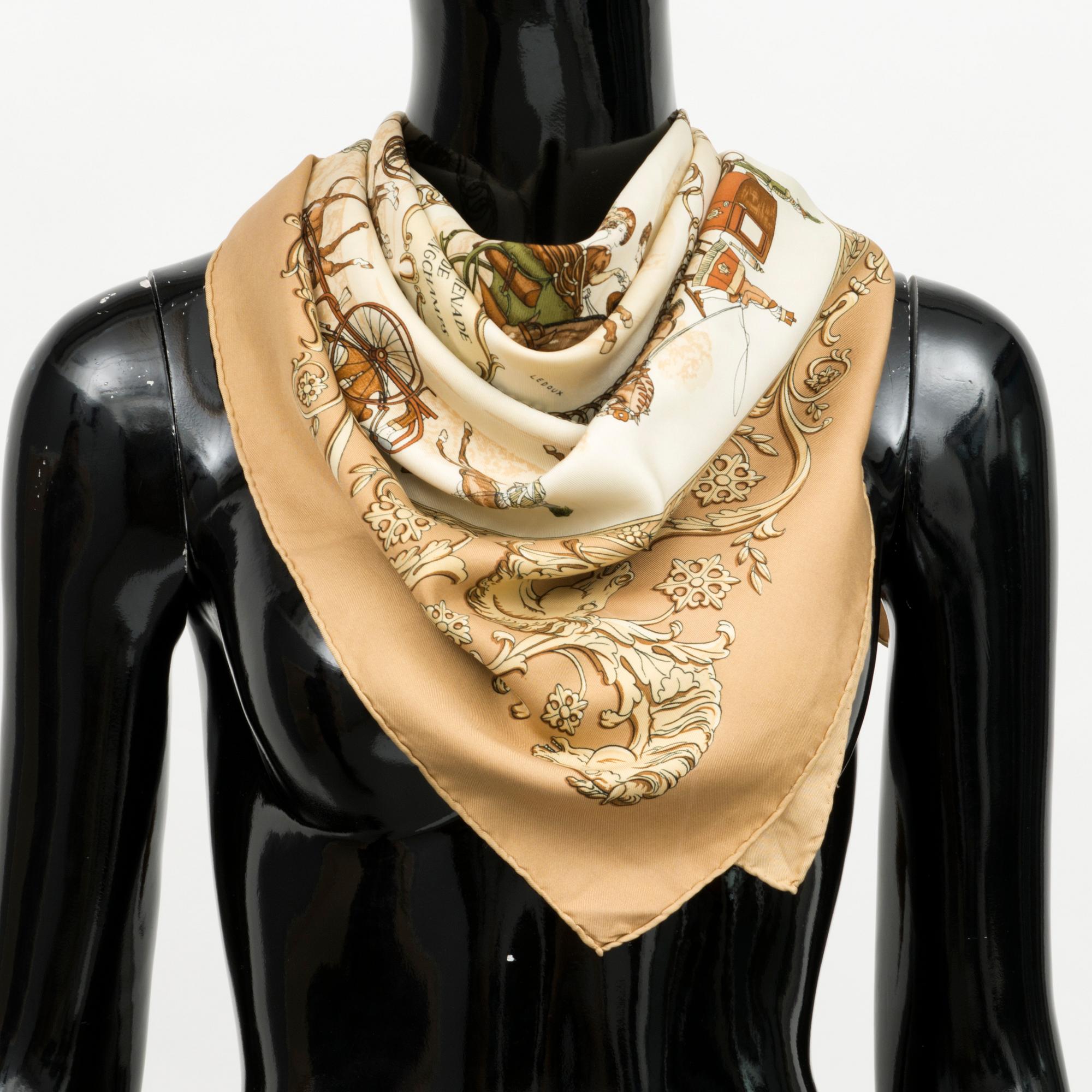 HERMÈS, "La Promenade de Longchamps", scarf.