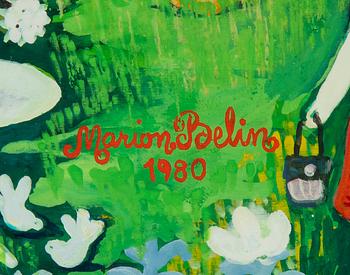 Marion Belin, gouache, signed and dated 1980.