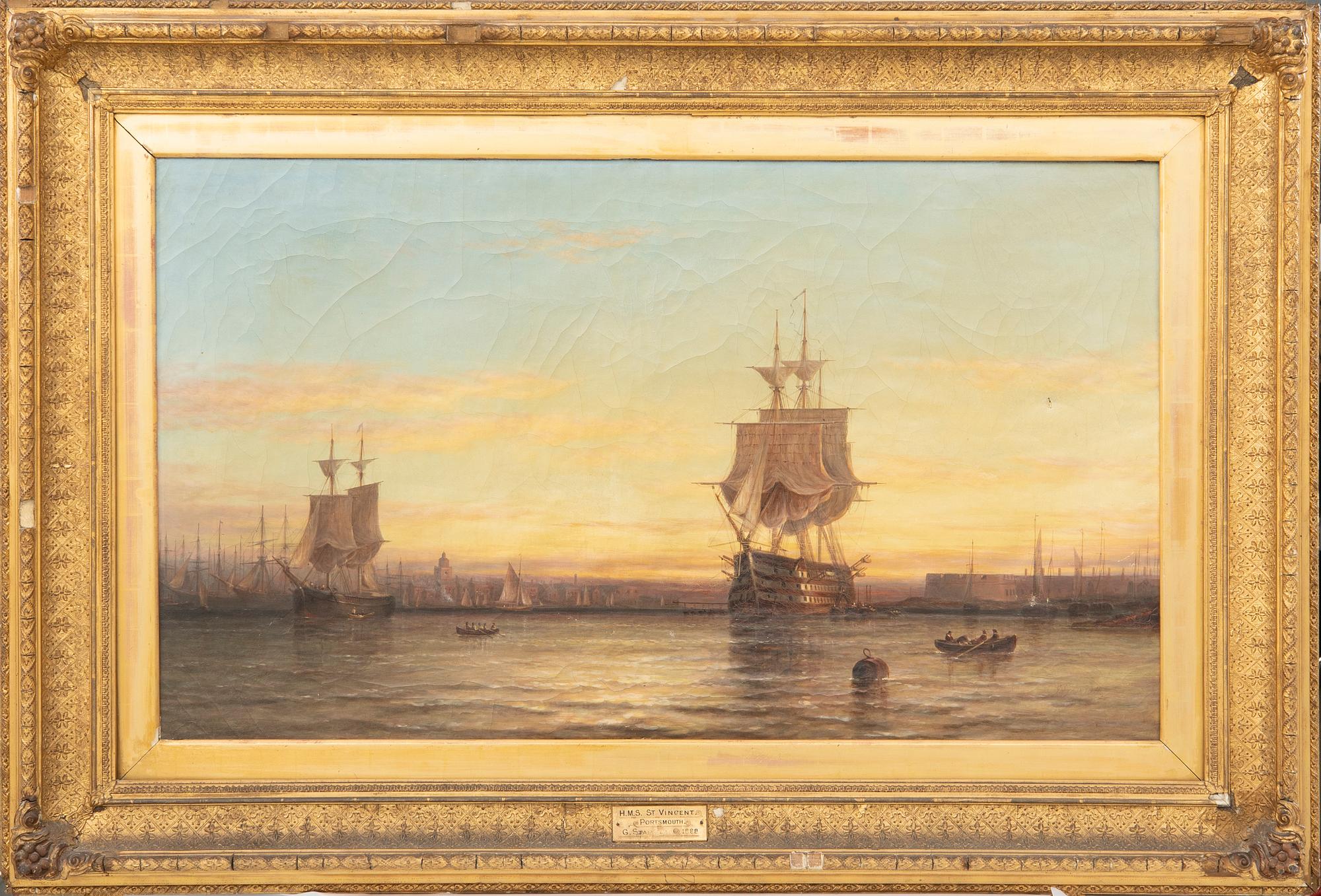 George Stainton, H.M.S St Vincent, Portsmouth 1888.