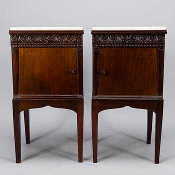 A PAIR OF NIGHTSTAND CUPBOARDS, probably France, early 20th century.