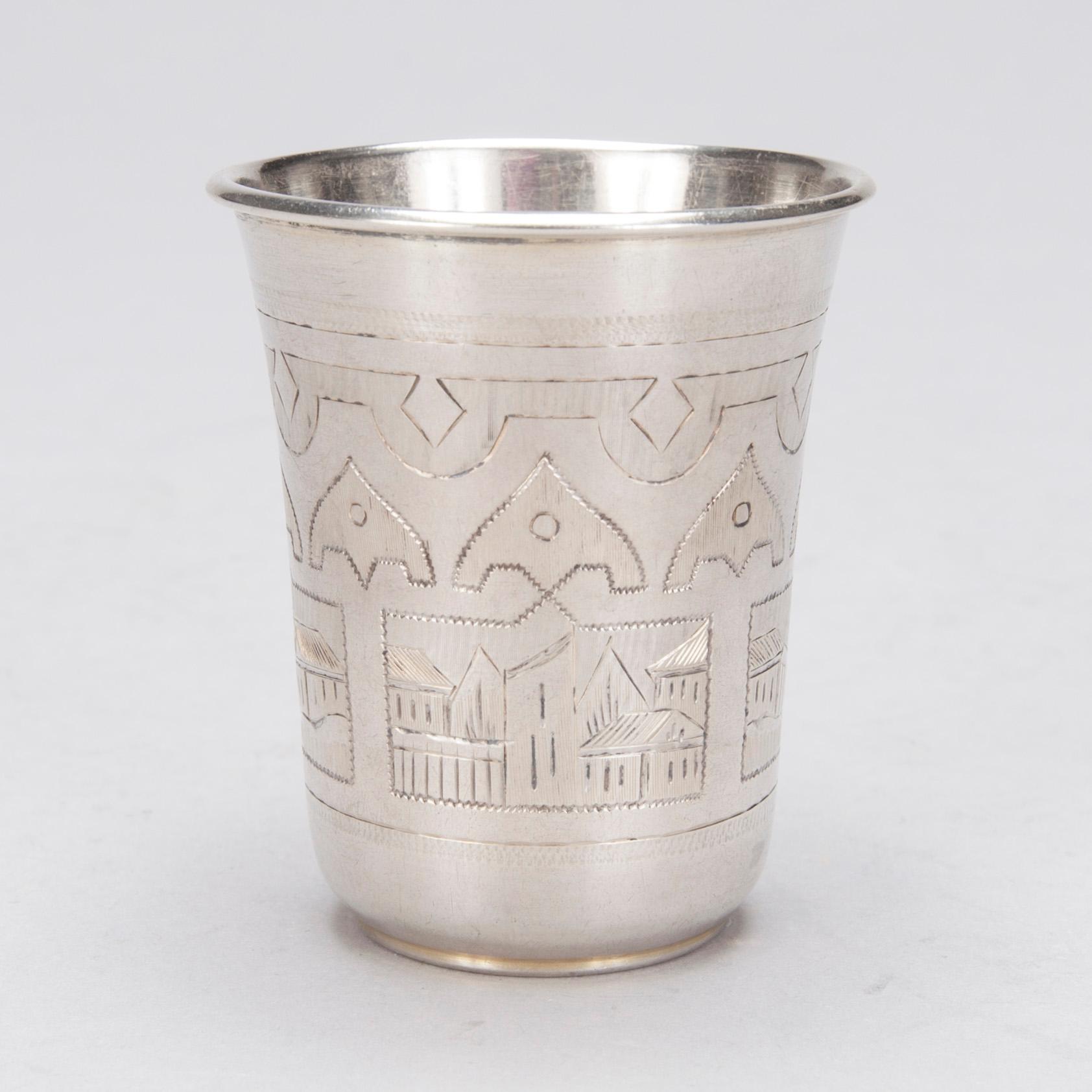 BÄGARE, silver, Ivan Zakharov (1856-1896), Moskva Ryssland 1879. Vikt ca 51,7 g.