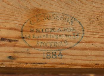 SÄNGBORD, 1800-talets andra hälft.