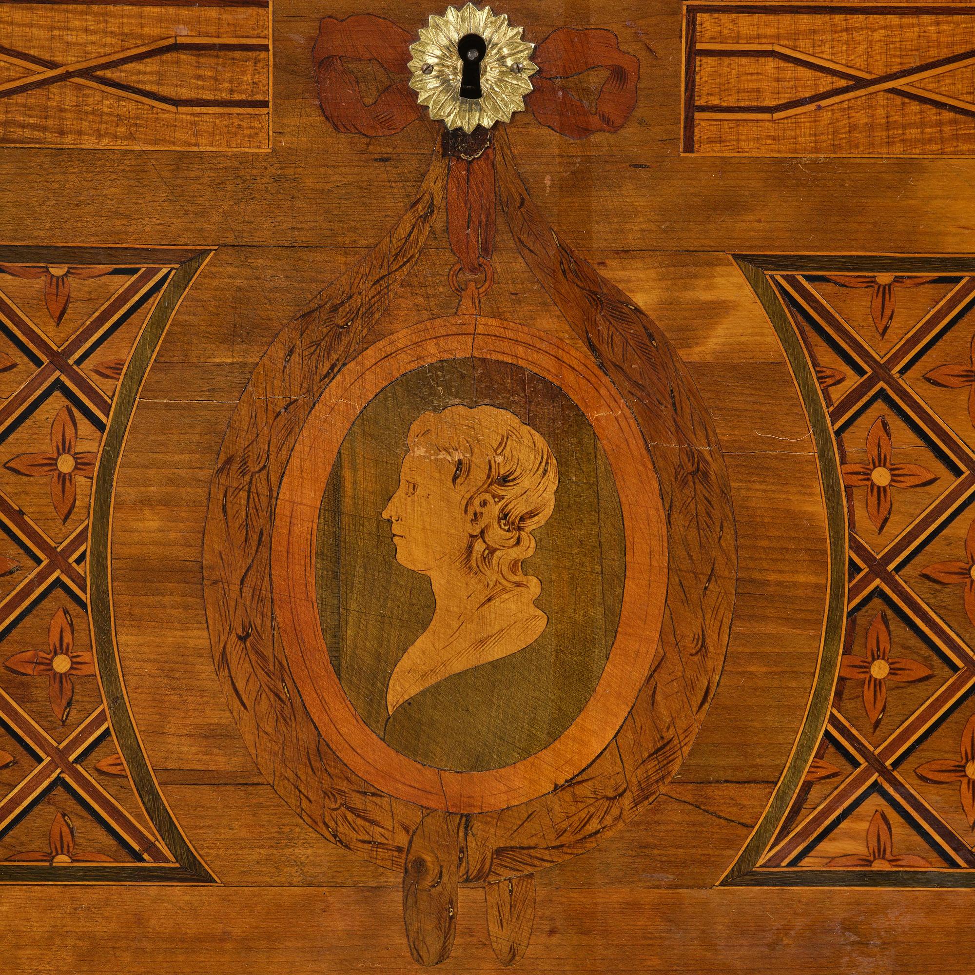 A Gustavian 18th century secretaire by Gottlieb Iwersson, master 1778, not signed.