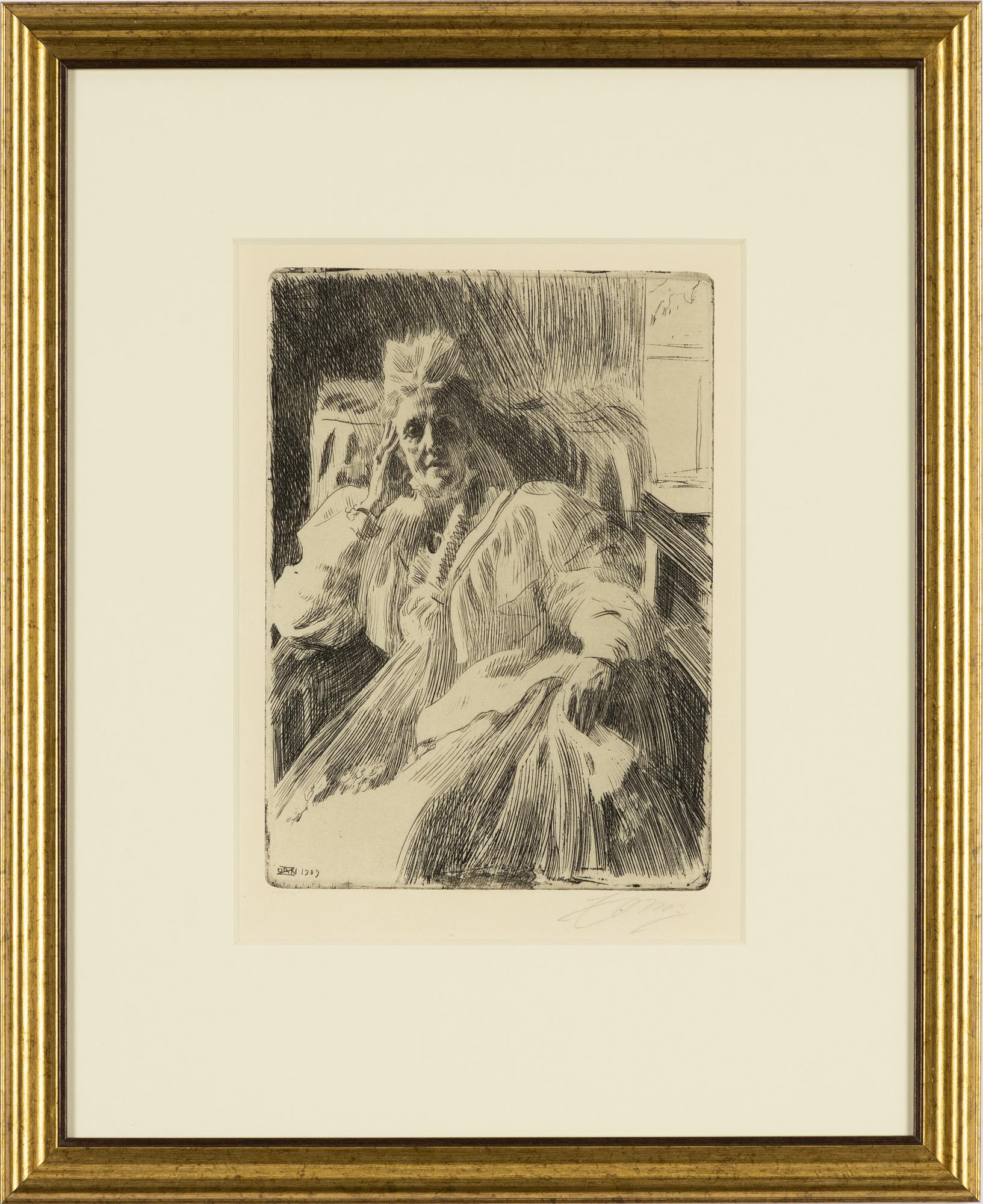 Anders Zorn, "Änkedrottning Sophia”.