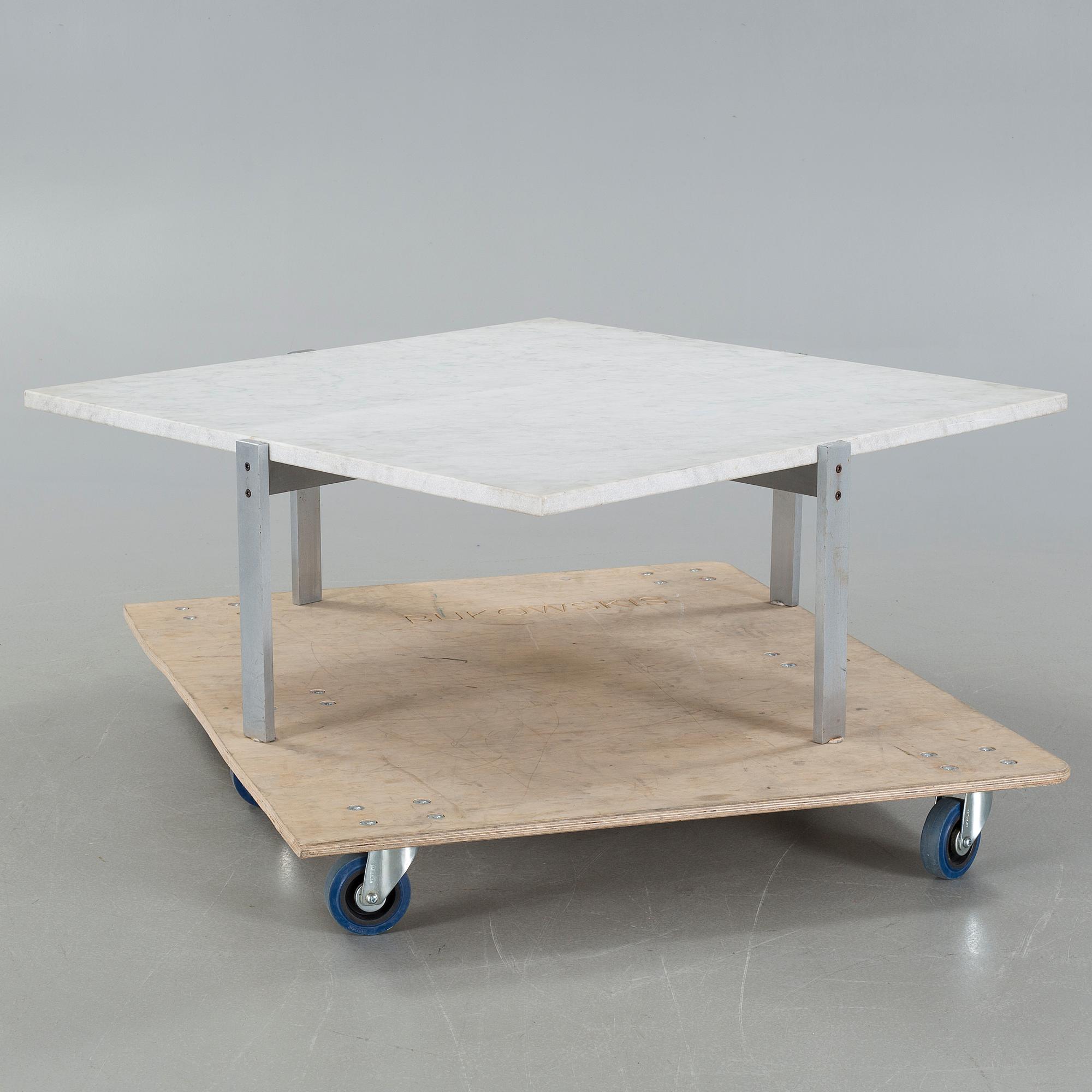 A "PK65" sofa table, designed by Poul Kjaerholm, 1980s.