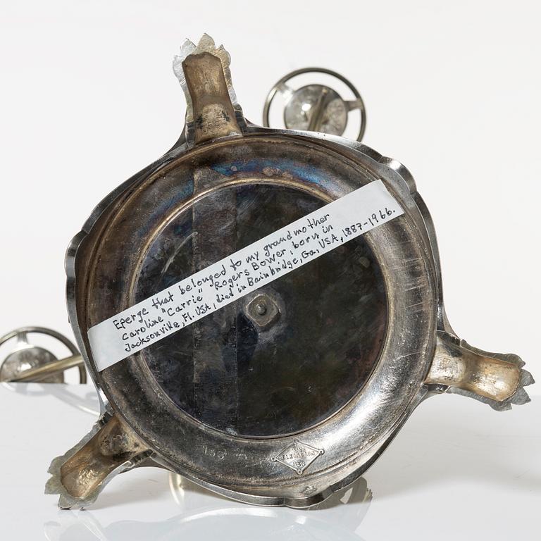 Bordsuppsats, nysilver, Elkington & Co, England, 1862.