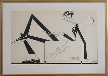 EINAR NERMAN, tuschteckning, sign o dat 1927.