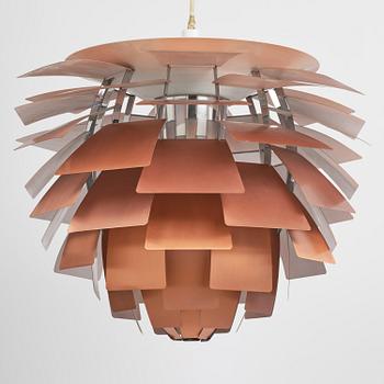 Poul Henningsen, an "Artichoke" ceiling lamp, Louis Poulsen, Denmark, 1960s-70s.
