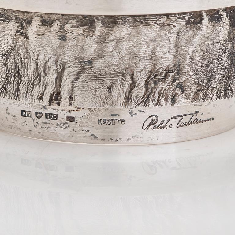 Pekka Turtiainen, A set of six silver teaglass-/mulled wine holders, two marked. Helsinki 1971 and -76.