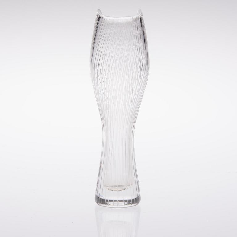 TAPIO WIRKKALA, VAS, glas, signerad Tapio Wirkkala Iittala.