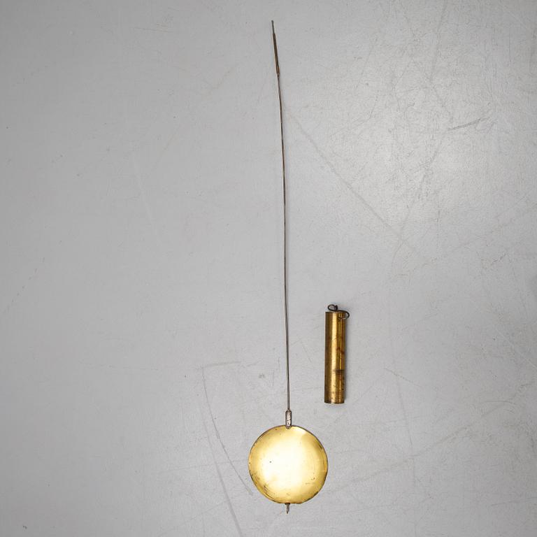 A Swedish painted Rococo longcase clock mid 1700's.