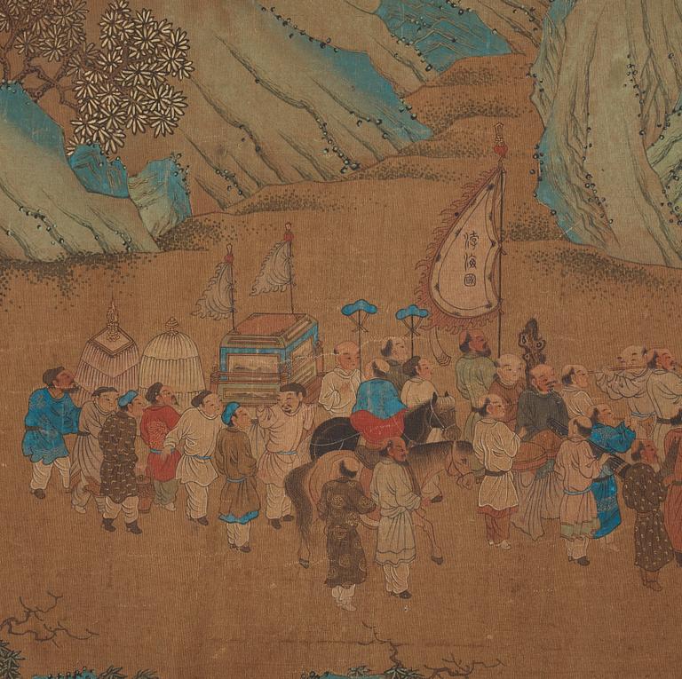 A Chinese album with paintings of Envoys Presenting Tribute  职贡图(Zhigong tu), probably 17thCentury, after an old master.