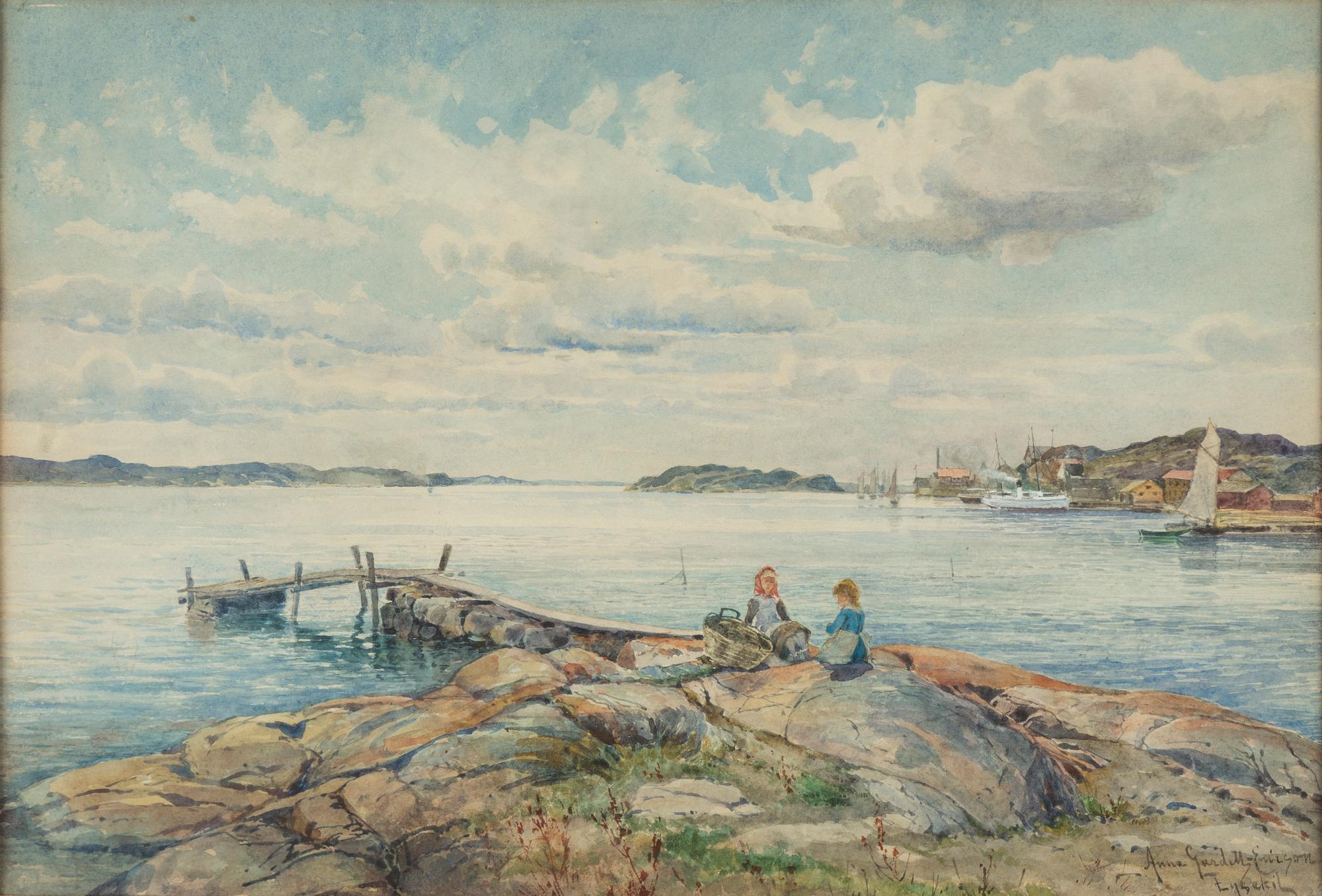 ANNA GARDELL-ERICSON, watercolour, signed, Lysekil.