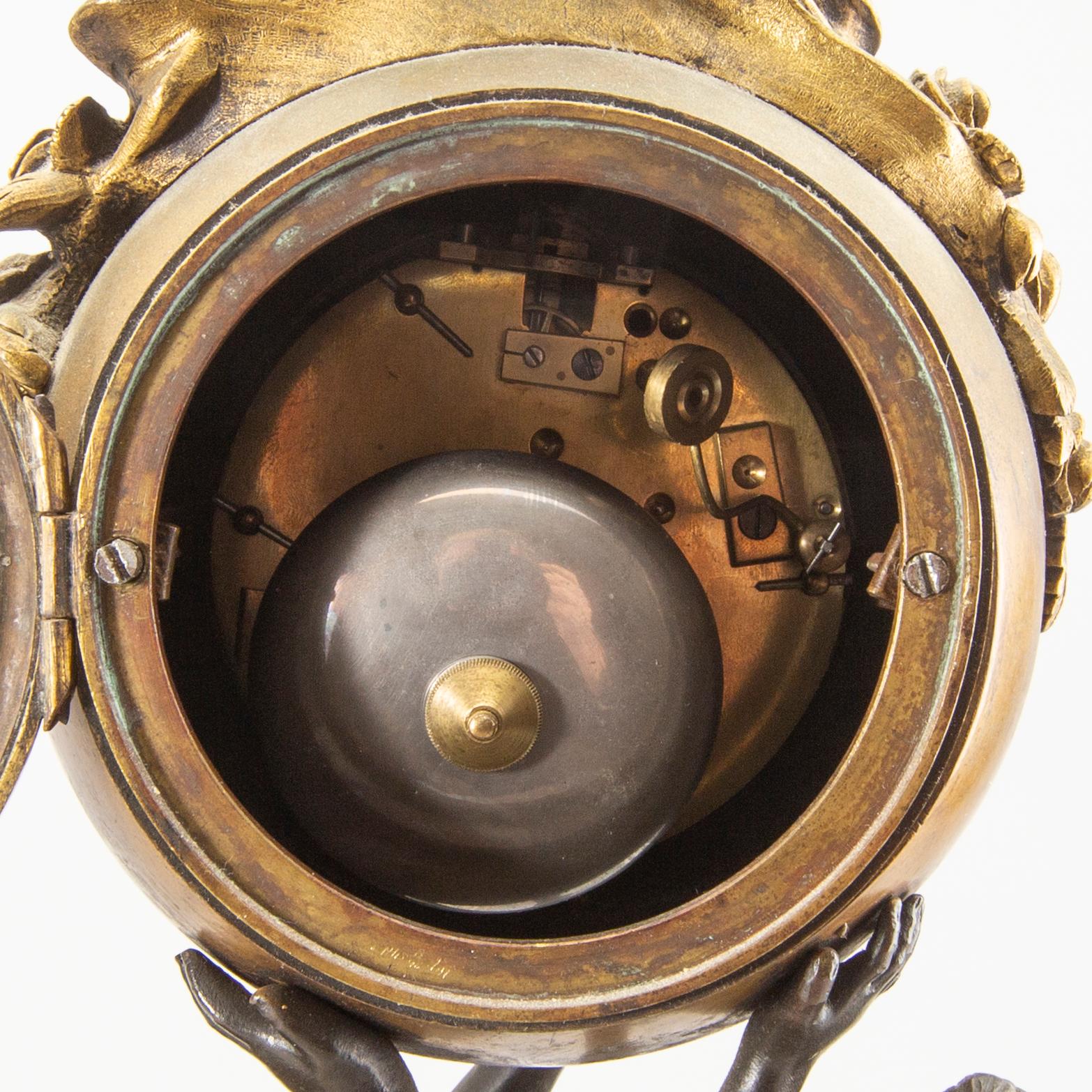 A Louis XVI-style table clock around 1900.