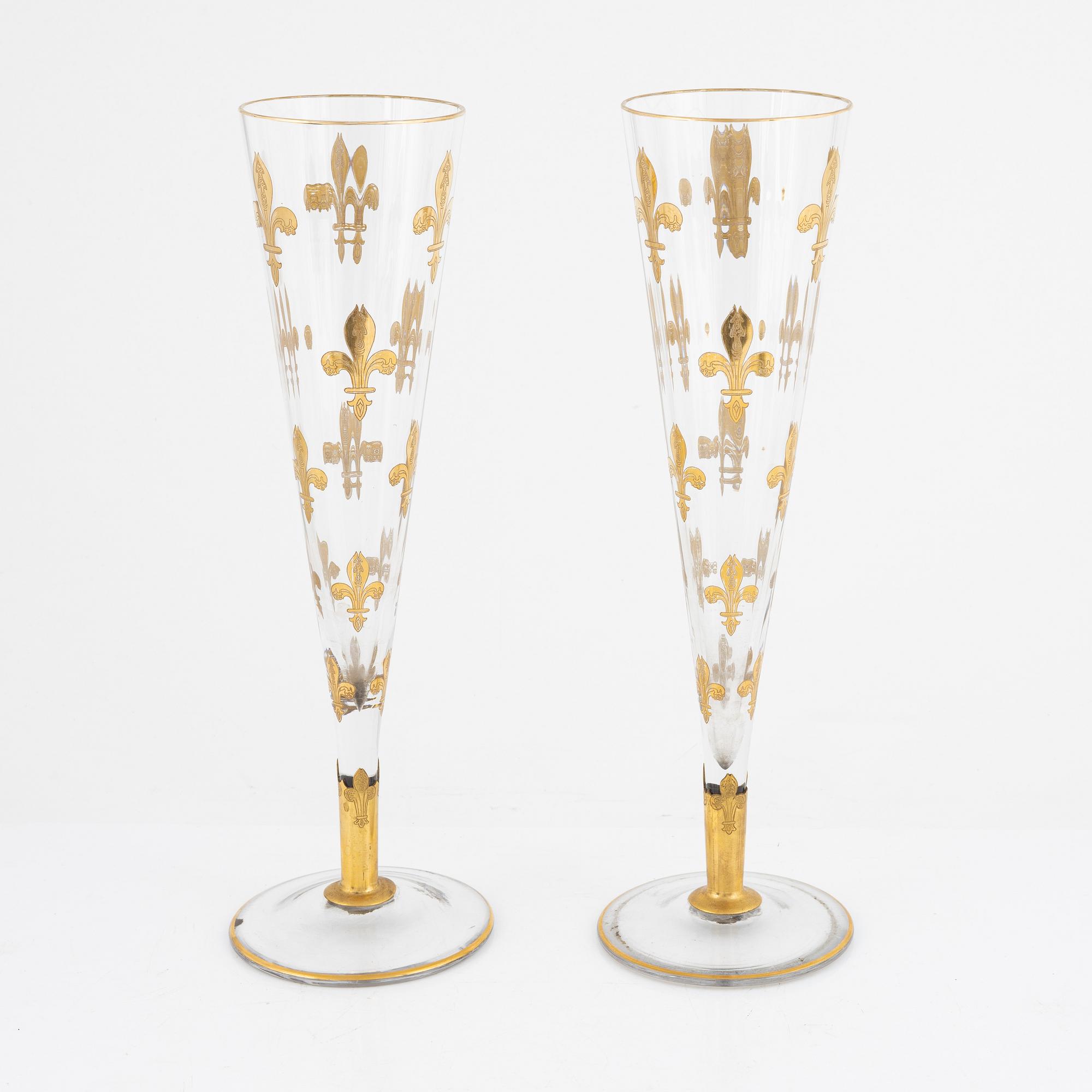 Pokalglas, ett par, Tyskland/Centraleuropa, 1800-tal.