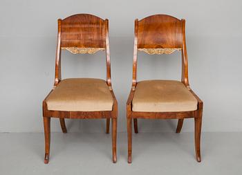 A PAIR OF RUSSIAN CHAIRS.