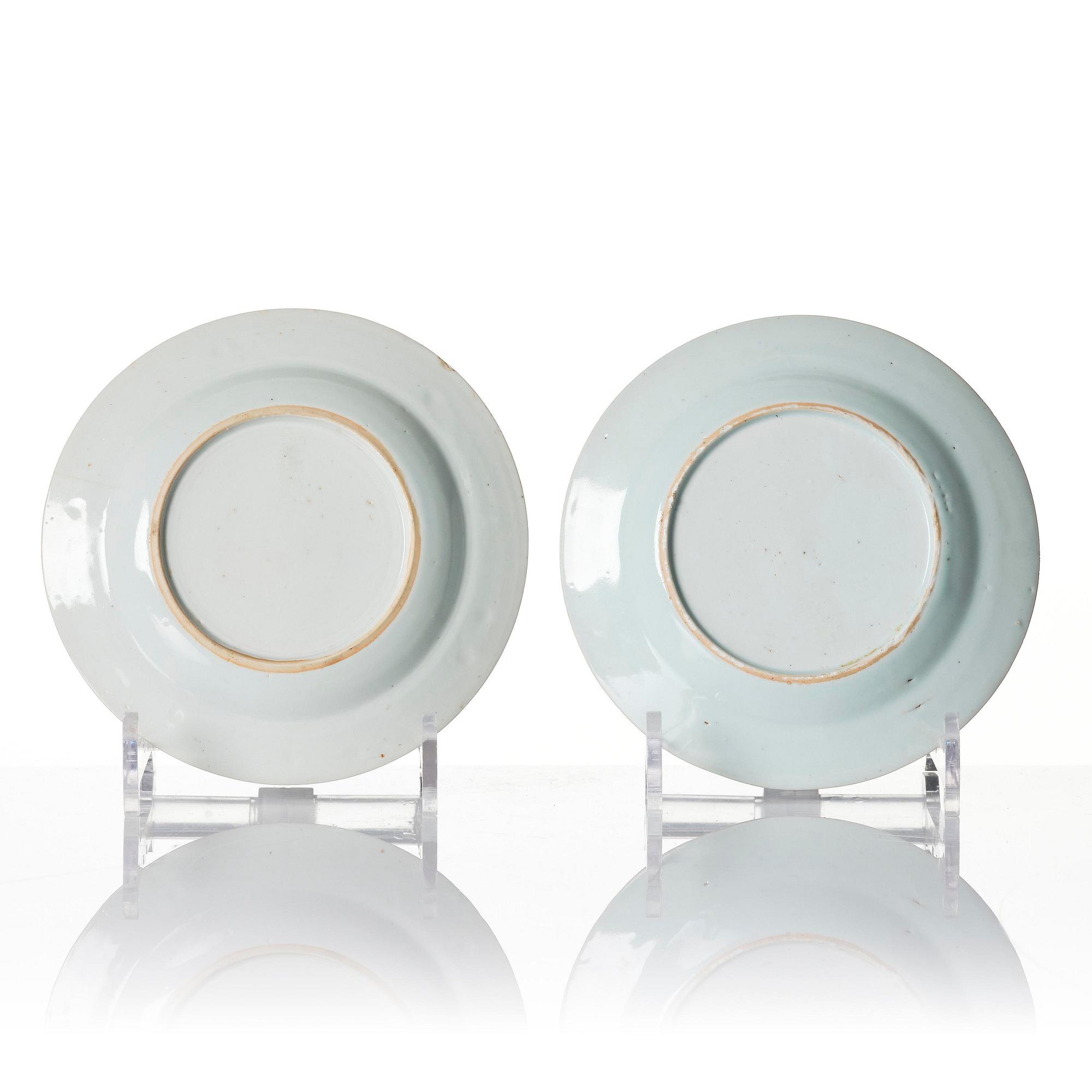 A set of twelve Chinese export porcelain dessert dishes, Qing dynasty, Qianlong and Jiaqing, 18/19th century.