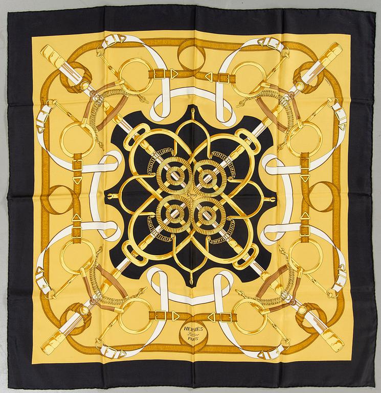Hermès, Scarf,  "Eperon d'Or".