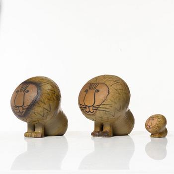 Lisa Larson, figurines, 3 pcs, stoneware, Gustavsberg.