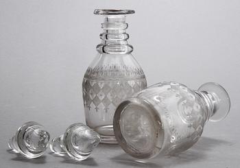 KARAFFER, ett par, 1900-talets första hälft.