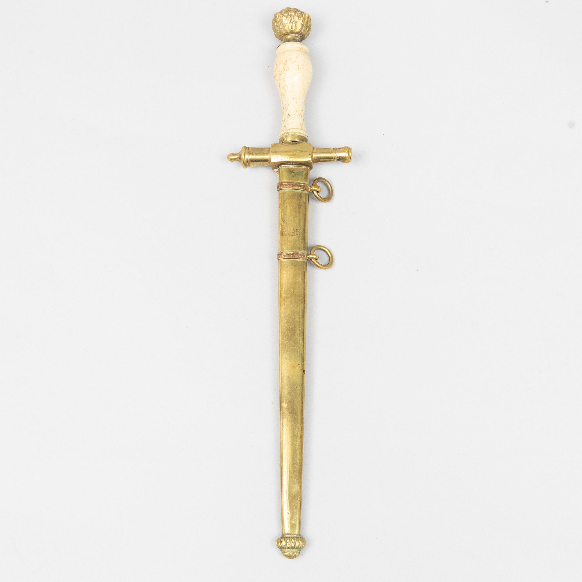 A Swedish officer's dagger, early 19th Century.