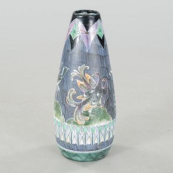 An earthenware floor vase by MARIAN ZAWADZKI for Tilgmans Keramik, signed Marian and dated 1959.