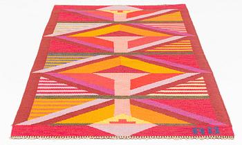 Agda Österberg, a carpet, flat weave, ca 201 x 116 cm, signed AÖ.