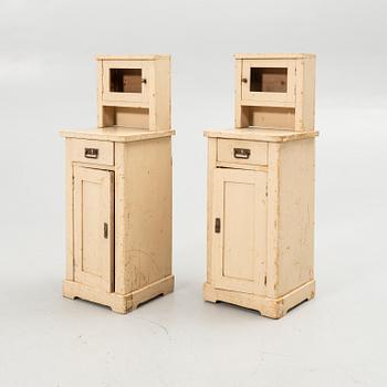 Sängbord, ett par, 1900-talets första hälft.
