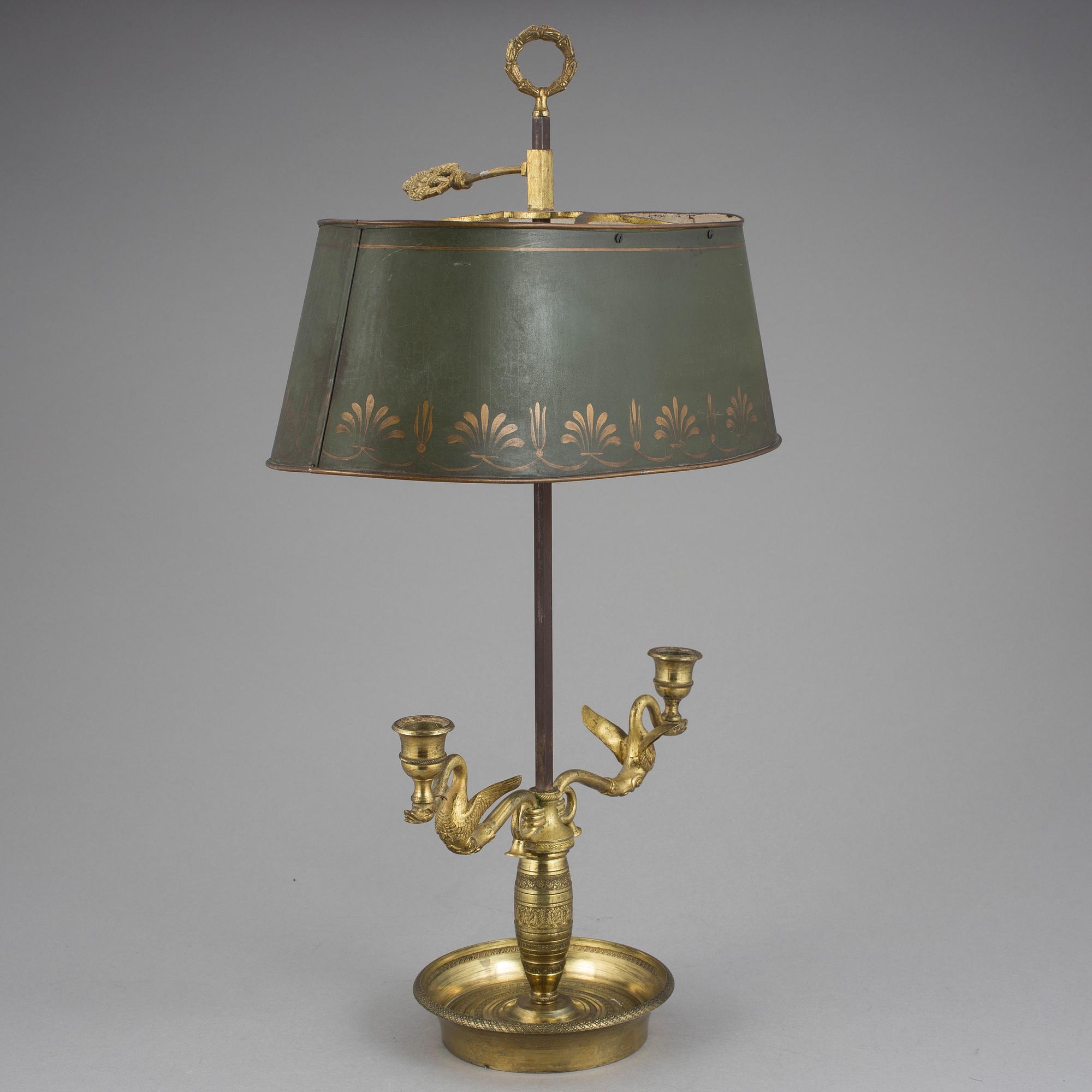 BOUILOTTE LAMPA, empire stil, 1800-tal.