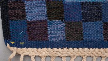 CARPET. "Rubirosa, blå". Tapestry weave. 343 x 224 cm. Signed AB MMF MR.
