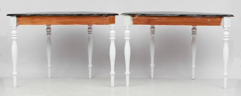 VÄGGBORD, 1 par, 1800-talets andra hälft.