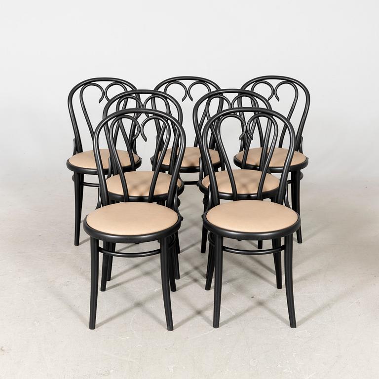 A set of seven Thon chairs 21st century.