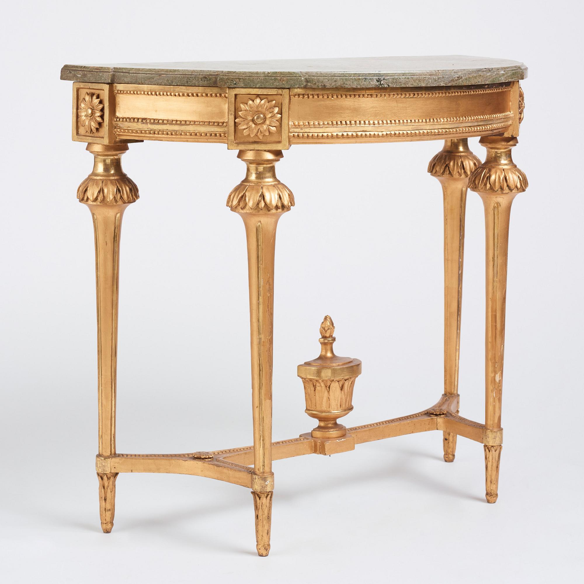 Konsolbord, Stockholmsarbete, 1700-talets slut, Gustavianskt.