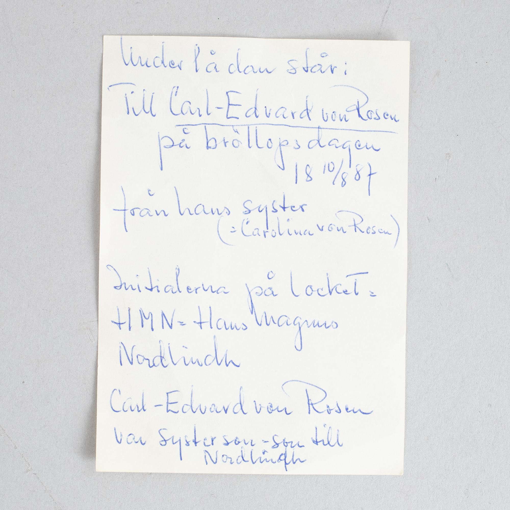 A late gustavian mahogany box with silver mounts by J. P. Möller, Helsingborg, early 19th century.