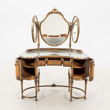 A 1940s birch Louis XVI style dressing table.