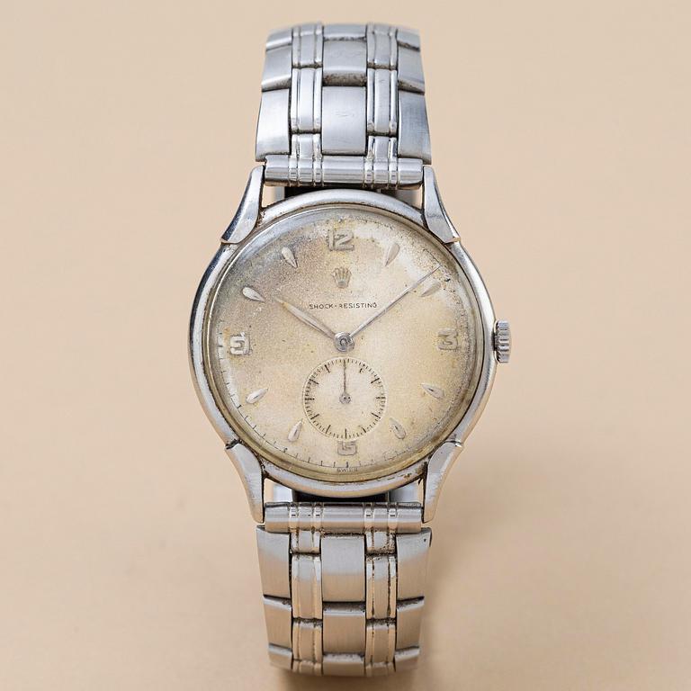 Rolex, Shock Resisting, "No reserve", "Fancy Lugs", ca 1952.