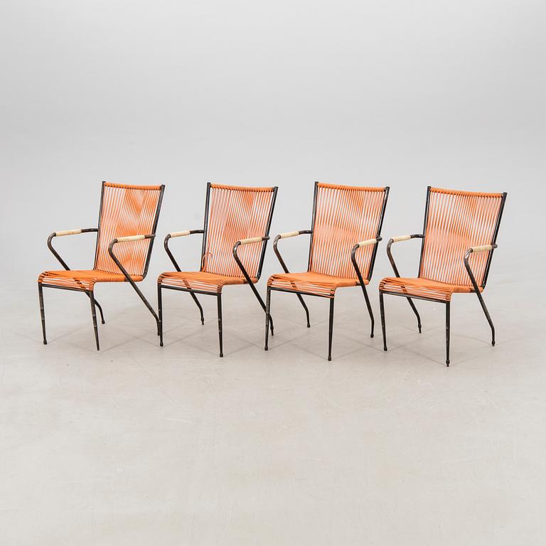 Garden armchairs, 4 pcs, mid-20th century.