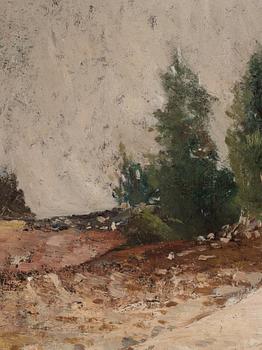 Carl Fredrik Hill, "Skogsbacke" (Wooded hillside).