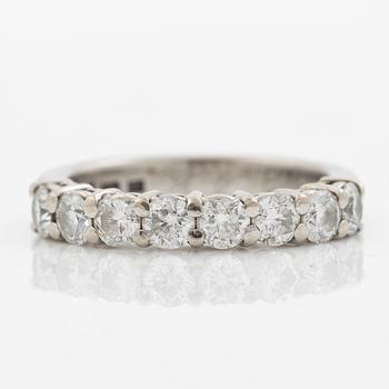 Ring, eternity ring, 18K white gold set with brilliant-cut diamonds.