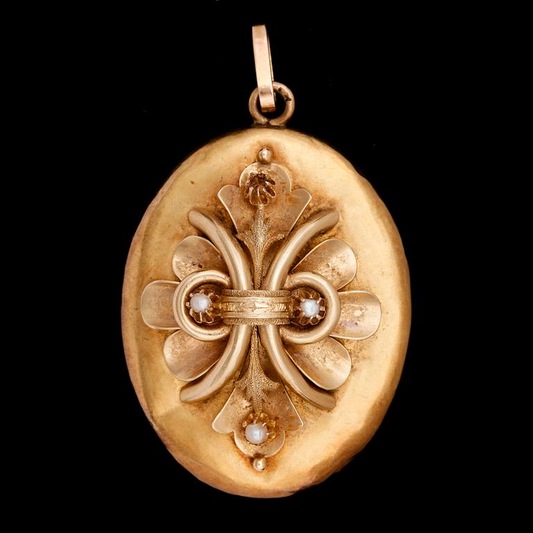 PARTI SMYCKEN, 6 delar, 18k guld med briljant- och antikslipade diamanter samt rubin. Sverige 1900-tal.Tot vikt ca 52g.