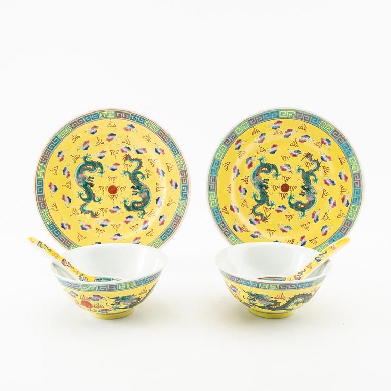 Service pieces, 36 pcs, China, 20th century.